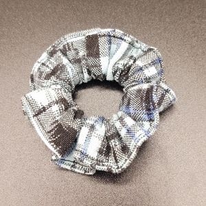 Hair Scrunchie Handmade Guatamala White Hair Tie